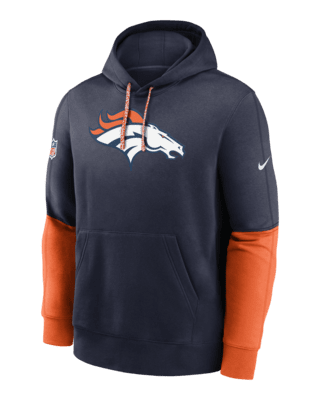 Denver Broncos Sideline Team Issue Club Men s Nike NFL Pullover Hoodie. Nike